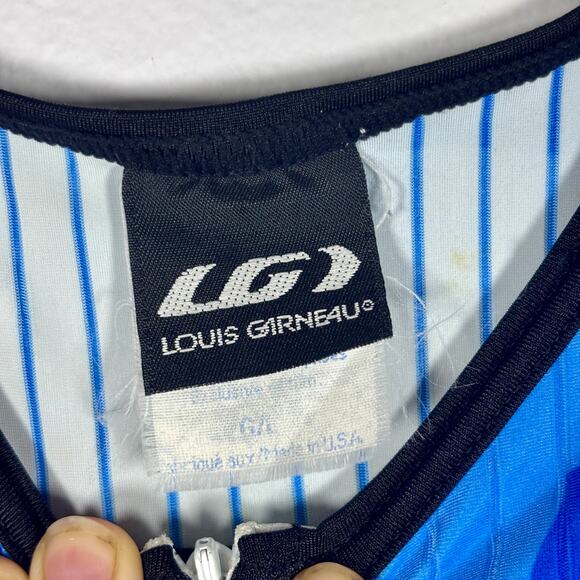 Louis Garneau Recovery & Ease Triathlon Suit Size Large Blue Yellow Athletics - Picture 10 of 16